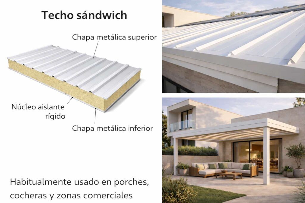 Instalación de techo sándwich Supraglass